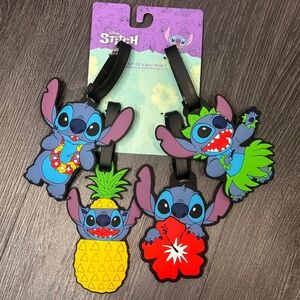 Disney Stitch luggage tags (set of 4) NWT